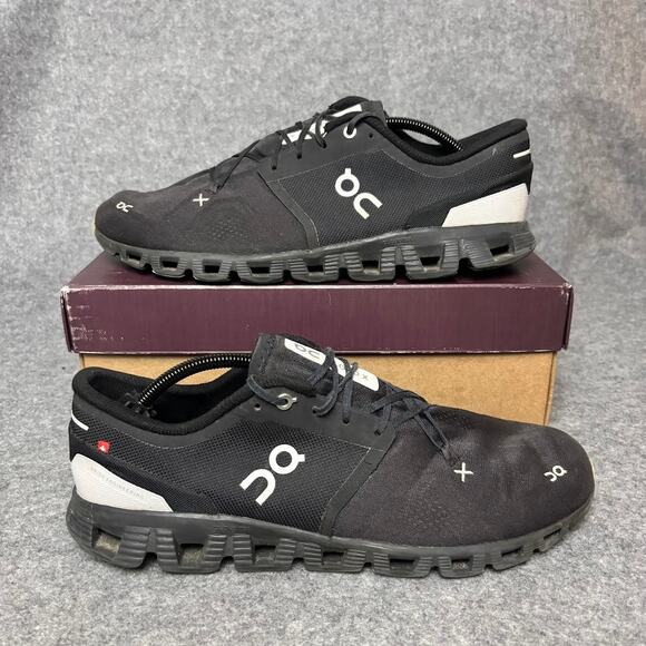 On Cloud X 3 Black Mesh Athletic Sneaker Running Shoes Mens Size 13 US 60.98705 main image 7